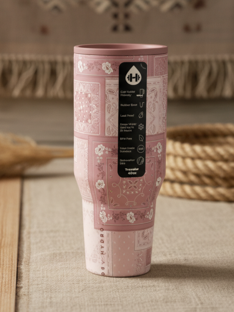 Bandana Hydrojug Traveler 40oz Tumbler