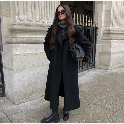 Maison Black Overcoat