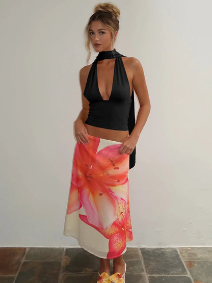 Plunge Tie Top