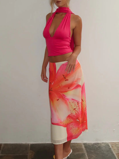 Plunge Tie Top