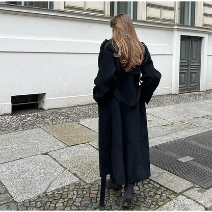 Maison Black Overcoat