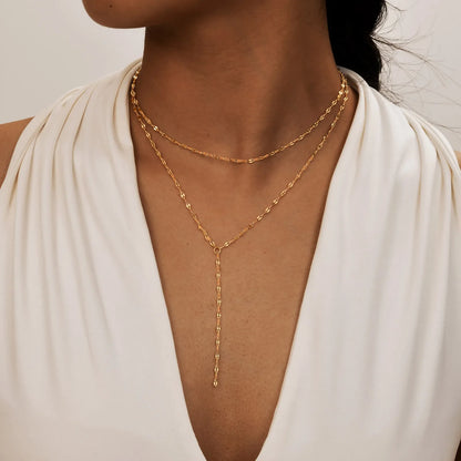 Trace Lariat Necklace