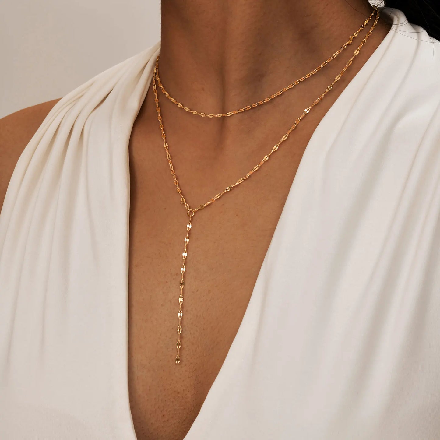 Trace Lariat Necklace