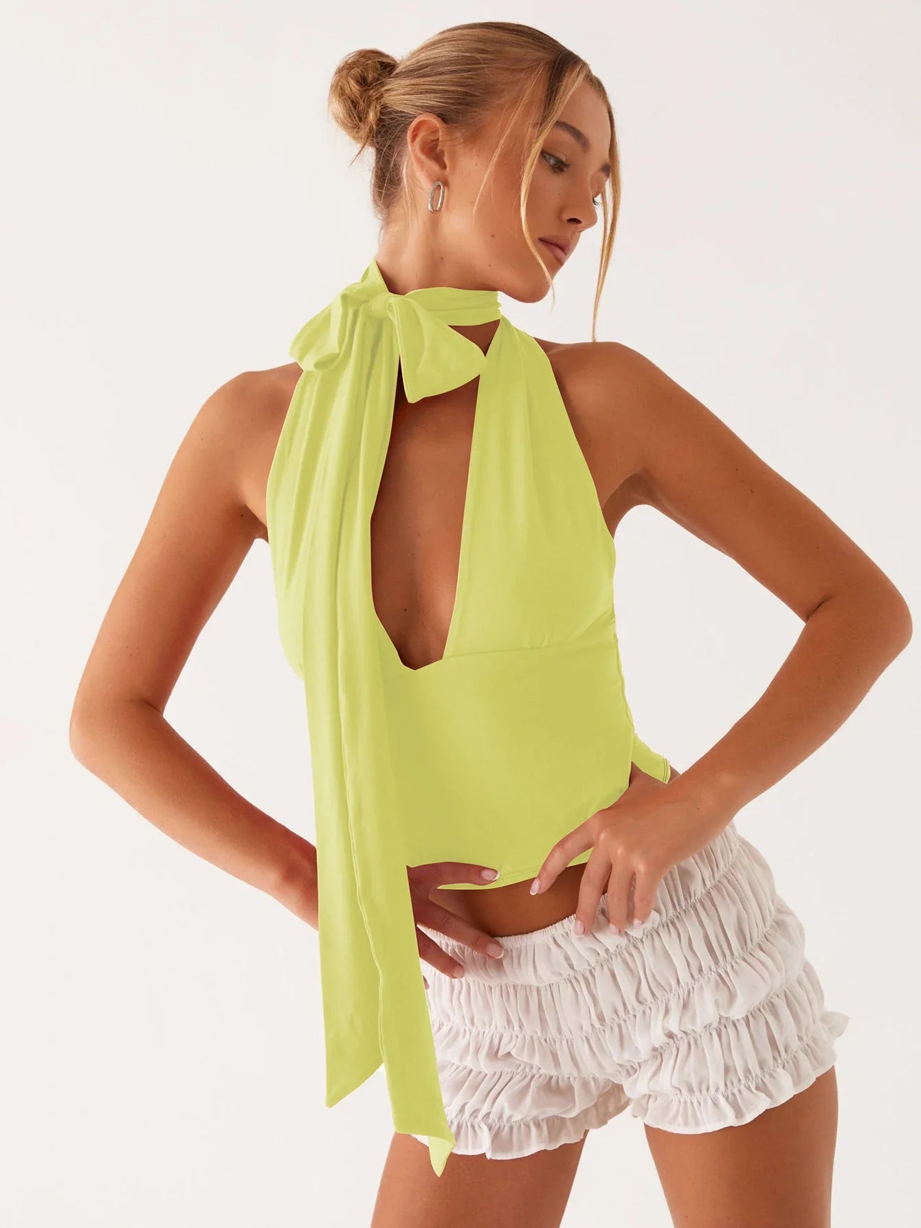 Plunge Tie Top