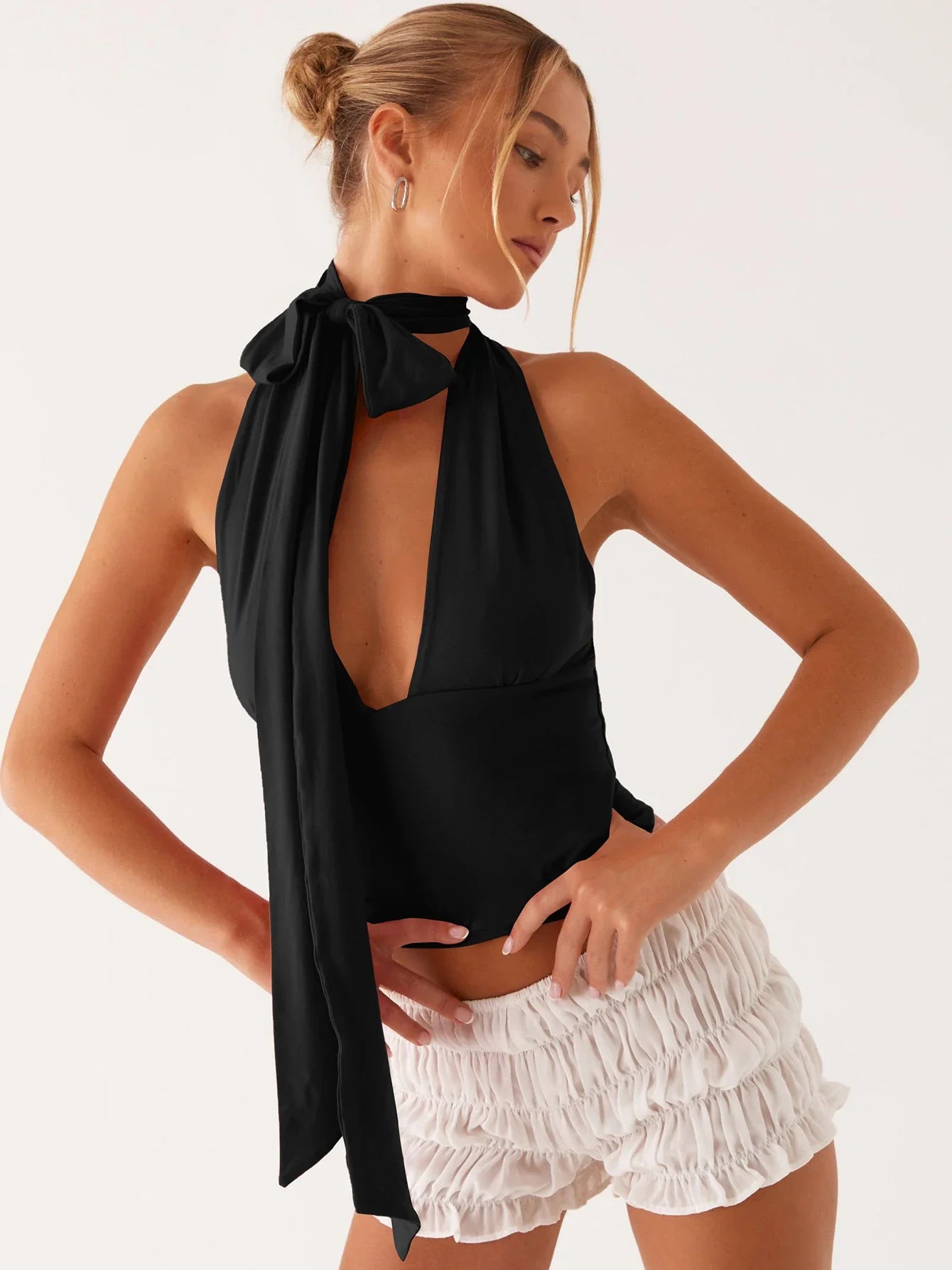 Plunge Tie Top