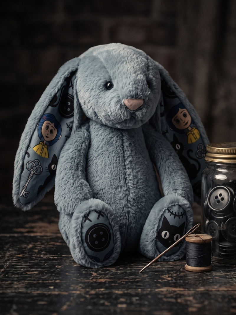 Coraline Custom Bunny Plush