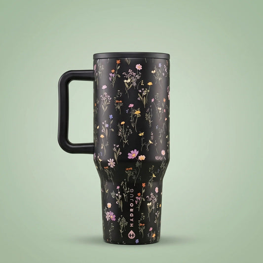 Exclusive Midnight Floral 40oz Traveler Tumbler