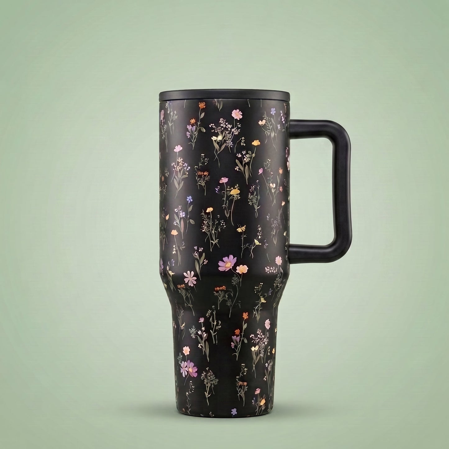 Exclusive Midnight Floral 40oz Traveler Tumbler